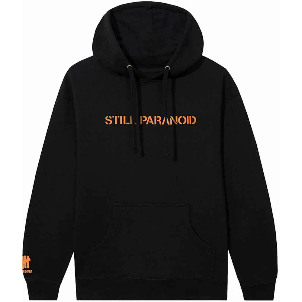 Anti Social Social Club x Undefeated Still Paranoid Black Hoodie