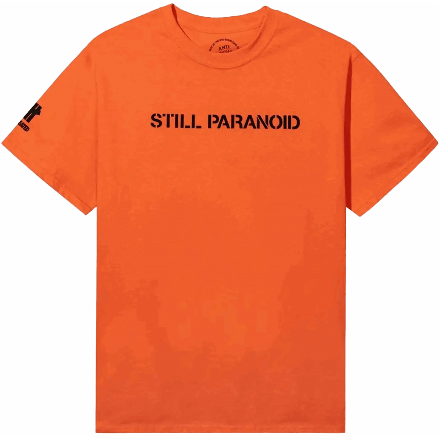 Anti Social Social Club x Undefeated Still Paranoid Orange Tee