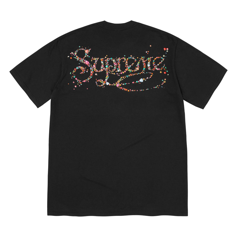 Supreme Gems black T-shirt, front view
