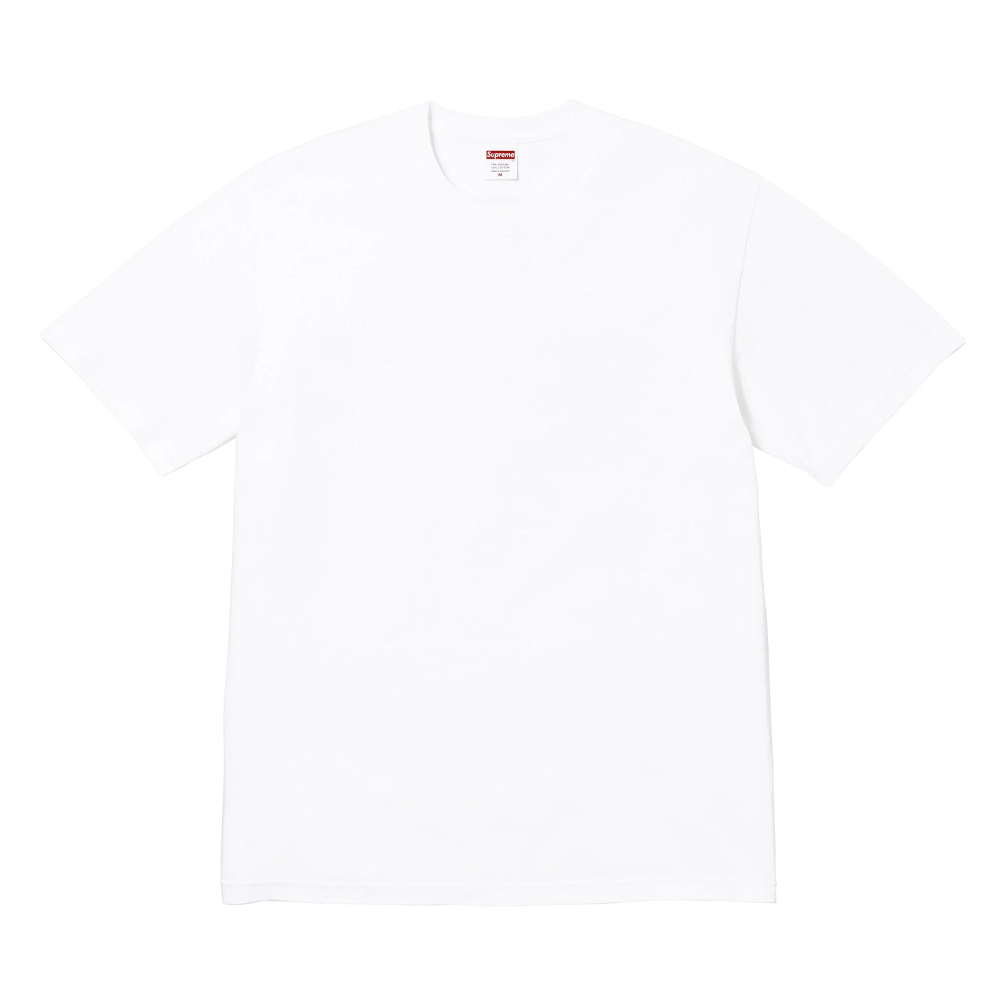 Supreme Gems white T-shirt, back view