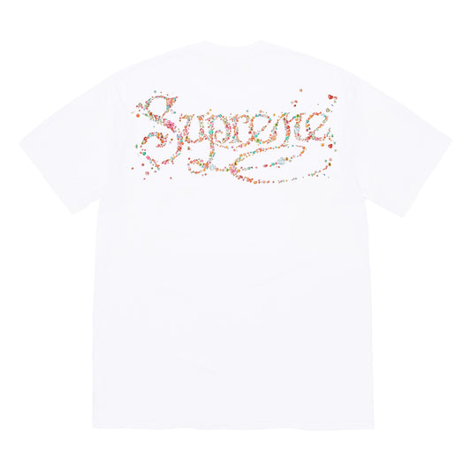 Supreme Gems white T-shirt, front view