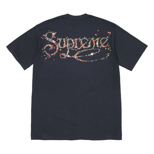 Supreme Gems navy T-shirt, front view