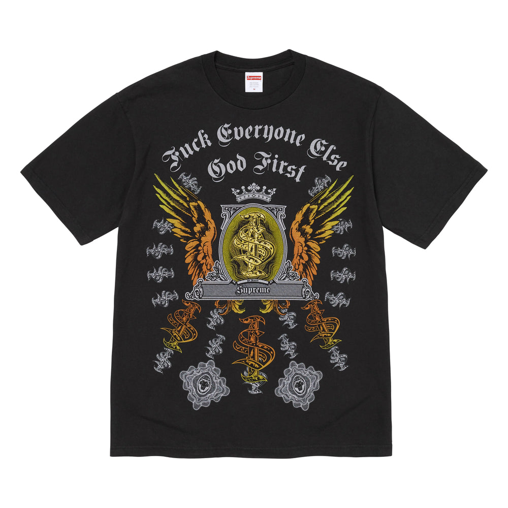 Supreme Money black T-shirt, front view