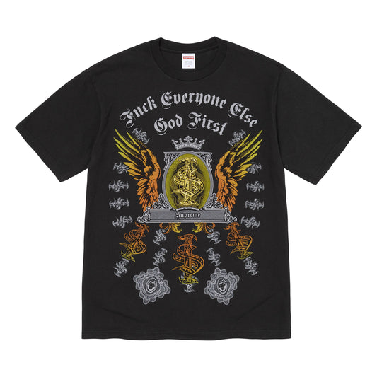 Supreme Money black T-shirt, front view