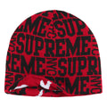 Supreme Reversible Camo red beanie, back view