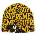 Supreme Reversible Camo black beanie, back view