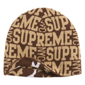 Supreme Reversible Camo brown beanie, back view