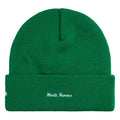 Supreme New Era Action green beanie, back view