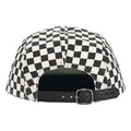 Supreme Washed Chino Twill checkerboard camp cap, back view