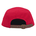 Supreme Washed Chino Twill red camp cap, back view