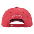 Supreme Garage red 6-panel cap, back view