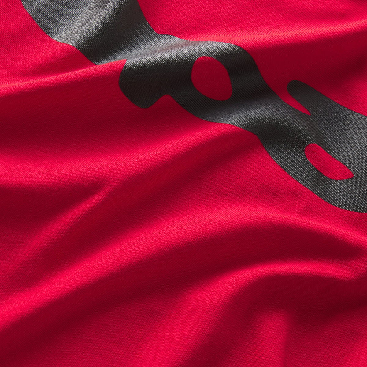 Sp5der SP5 Bubble Red Tee fabric detail