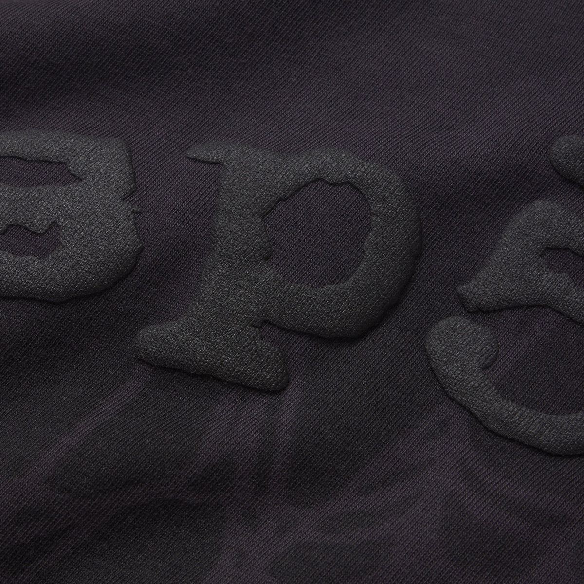 Sp5der Distressed OG Web V2 Granite Long Sleeve fabric detail