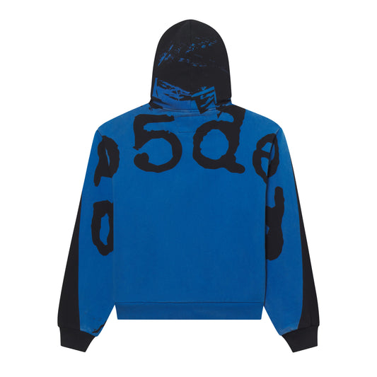 Sp5der Overprint Onyx Zip Hoodie back