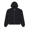 Sp5der Overprint Onyx Zip Hoodie front