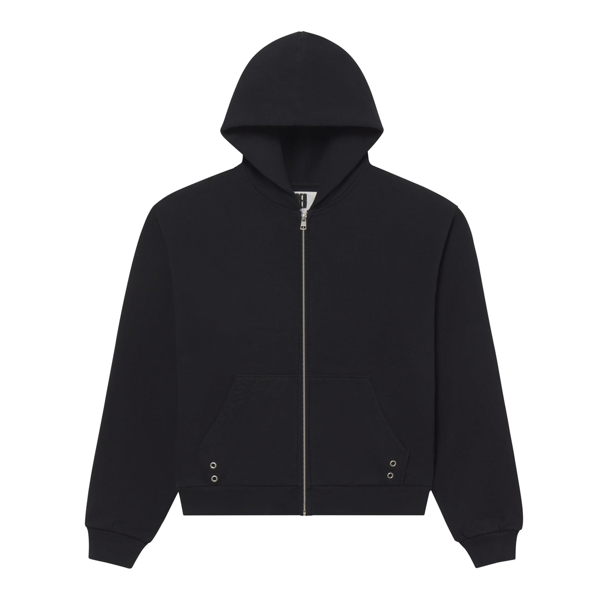 Sp5der Overprint Onyx Zip Hoodie front
