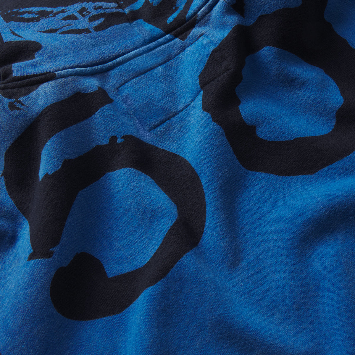 Sp5der Overprint Onyx Zip Hoodie print detail 2
