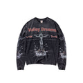 Vale Concrete Cross black long sleeve shirt, front view