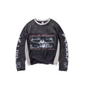 Vale Holy Spirit Washed black long sleeve shirt, front view