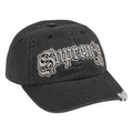 Supreme Bottle Opener black 6-panel cap, angled view