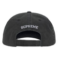 Supreme Bottle Opener black 6-panel cap, back view