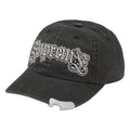 Supreme Bottle Opener black 6-panel cap, front view