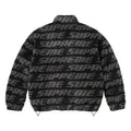 Supreme Repeat Jacquard black fleece jacket, back view