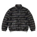 Supreme Repeat Jacquard black fleece jacket, front view