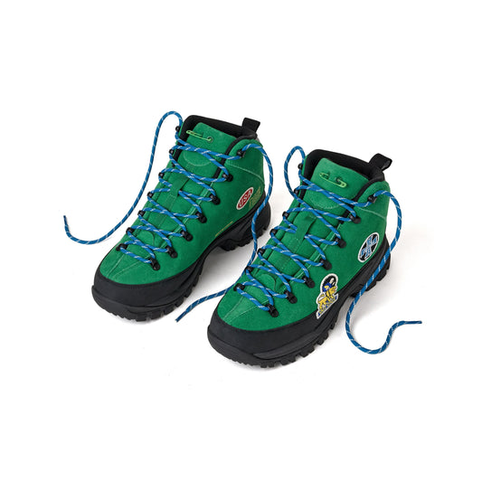 Vale Agave green hiking boots, angled view