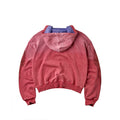 Vale Sun red pullover hoodie, back view