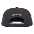 Supreme Skulls Spellout black 6-panel cap, back view