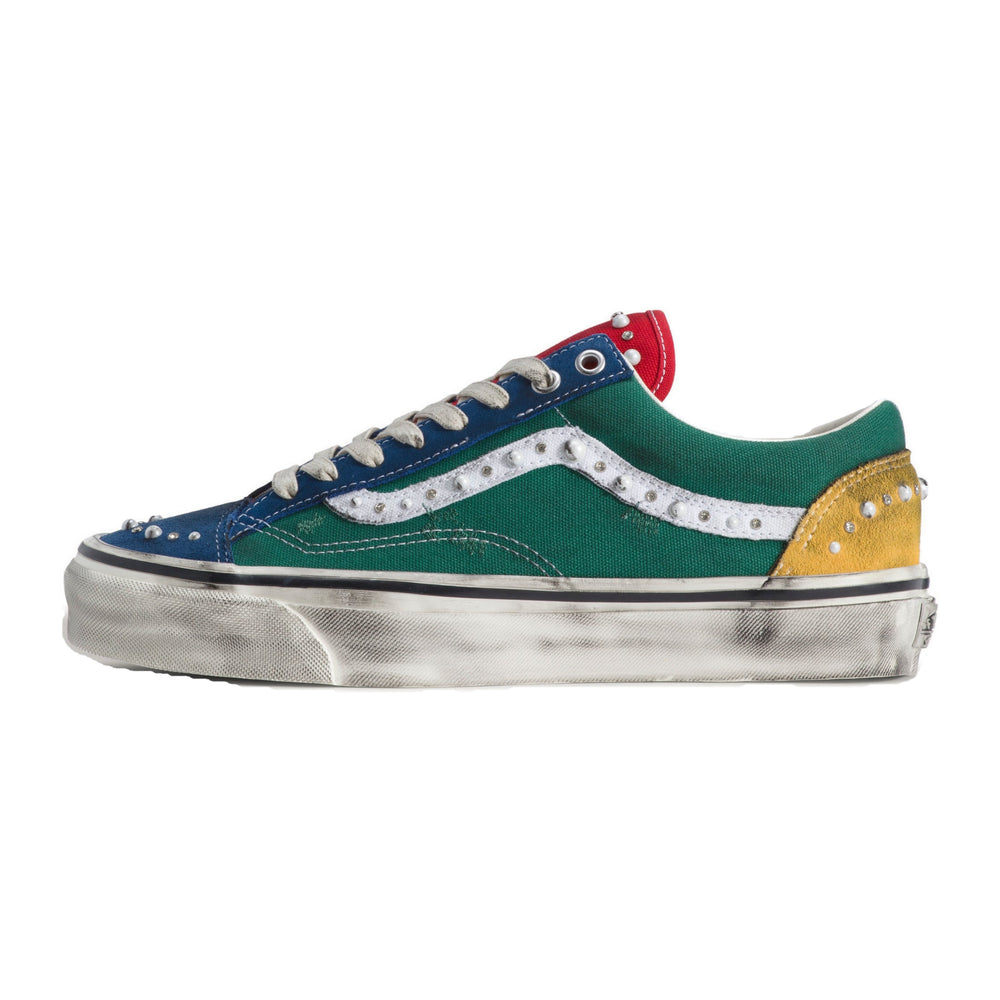 Vans Premium Old Skool 36 Pearlized yacht club green, side view