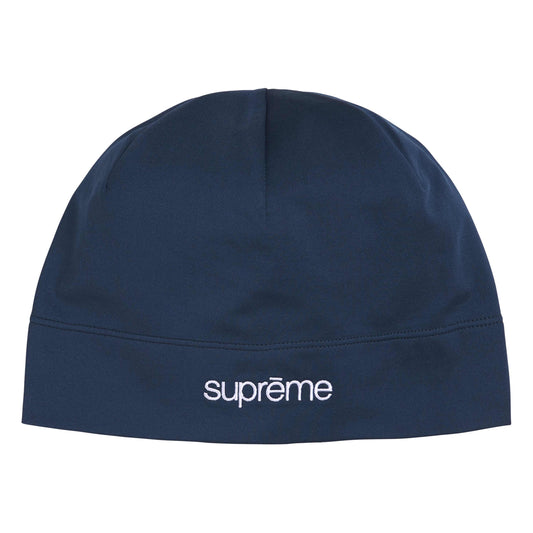 Supreme Base Layer navy beanie, front view