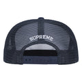 Supreme Authorized Mesh Back navy 5-panel cap, back view