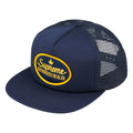Supreme Authorized Mesh Back navy 5-panel cap, front view