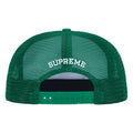Supreme Authorized Mesh Back green 5-panel cap, back view