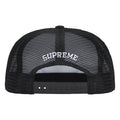 Supreme Authorized Mesh Back black 5-panel cap, back view