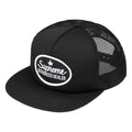 Supreme Authorized Mesh Back black 5-panel cap, front view