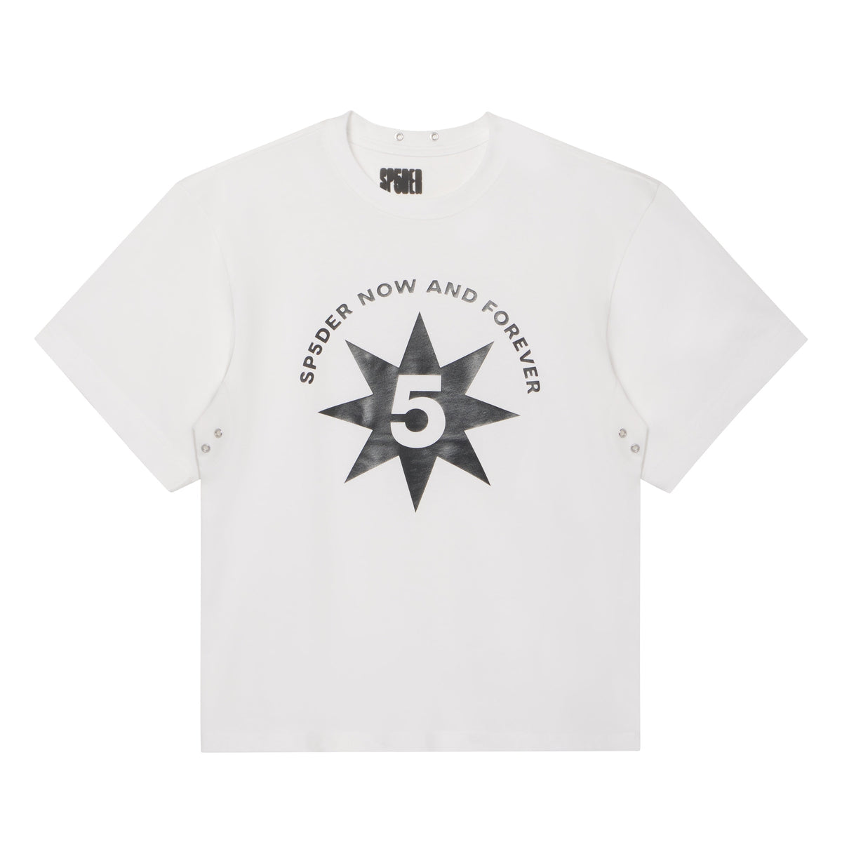 Sp5der Now and Forever glacier T-shirt, front view