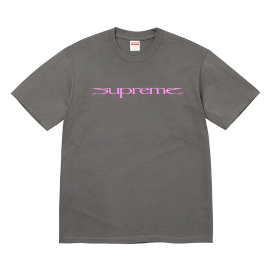 Supreme Sharp charcoal T-shirt, front view