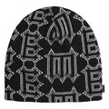 Supreme Spike black beanie, back view