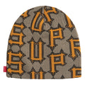 Supreme Spike grey beanie, front view
