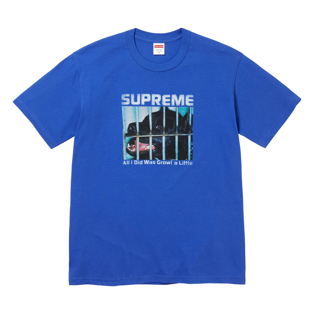 Supreme Growl royal T-shirt, front view