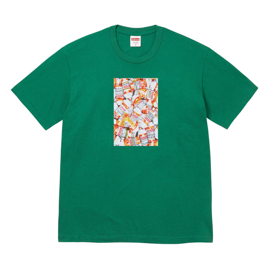Supreme Pills light pine T-shirt, front view