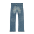 Bravest Studios Flare Denim blue pants, back view