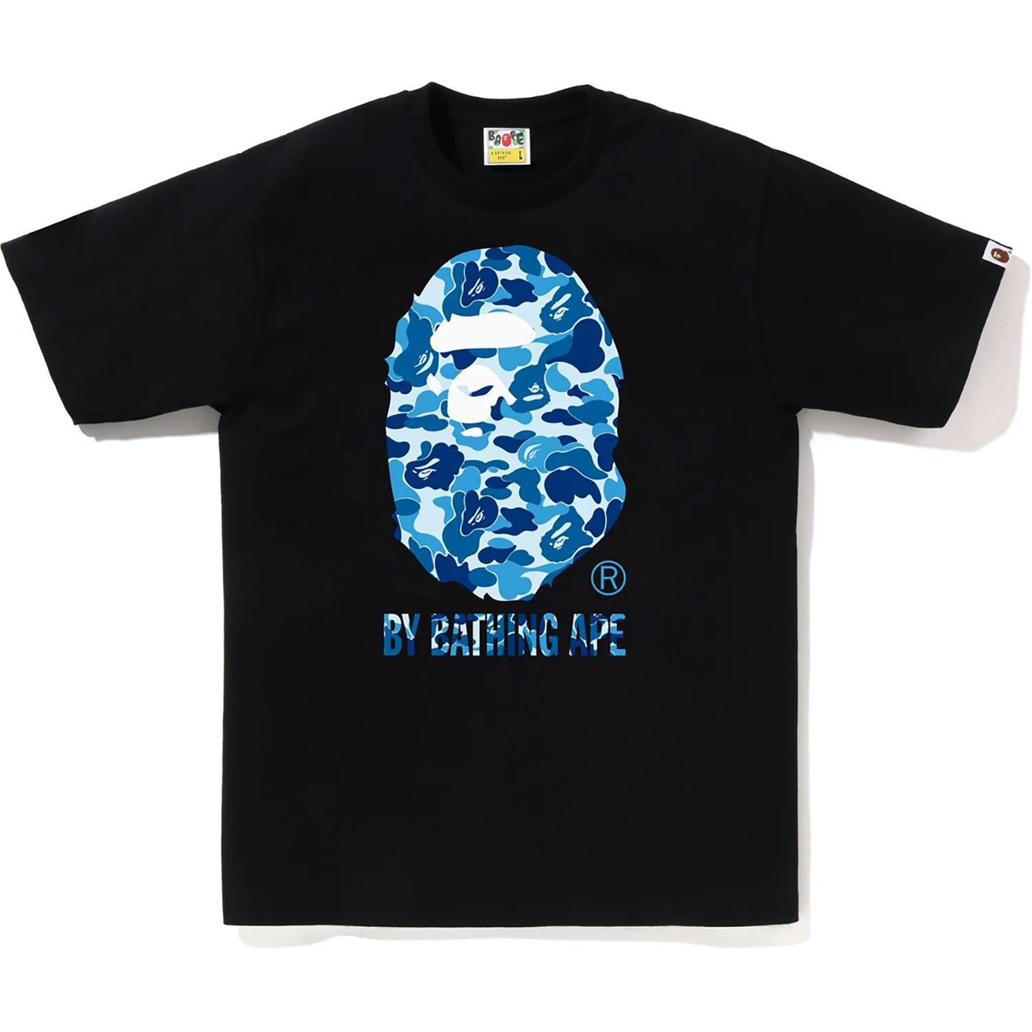 Bape ABC Blue Camo Black Tee