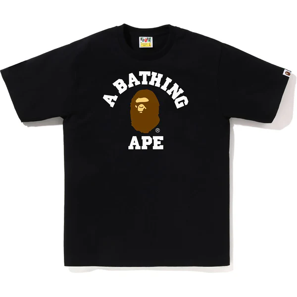 Bape College Black Tee