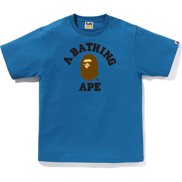 Bape College Blue Tee