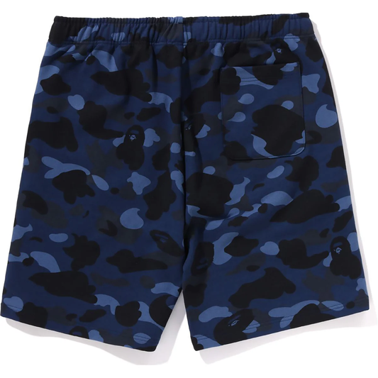 Bape Color Camo Shark Navy Sweat Shorts