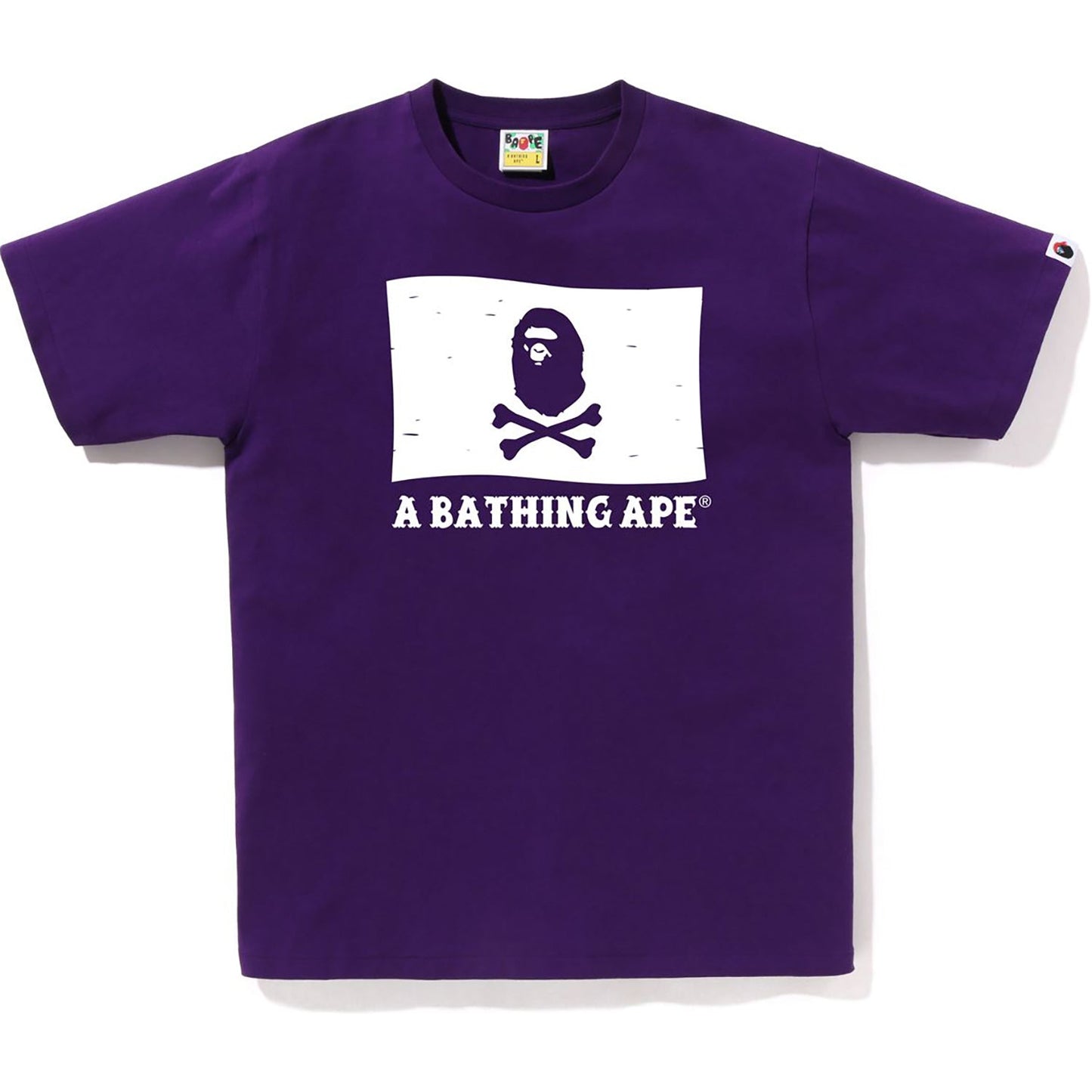 Bathing Ape Pirate Flag Purple Shirt